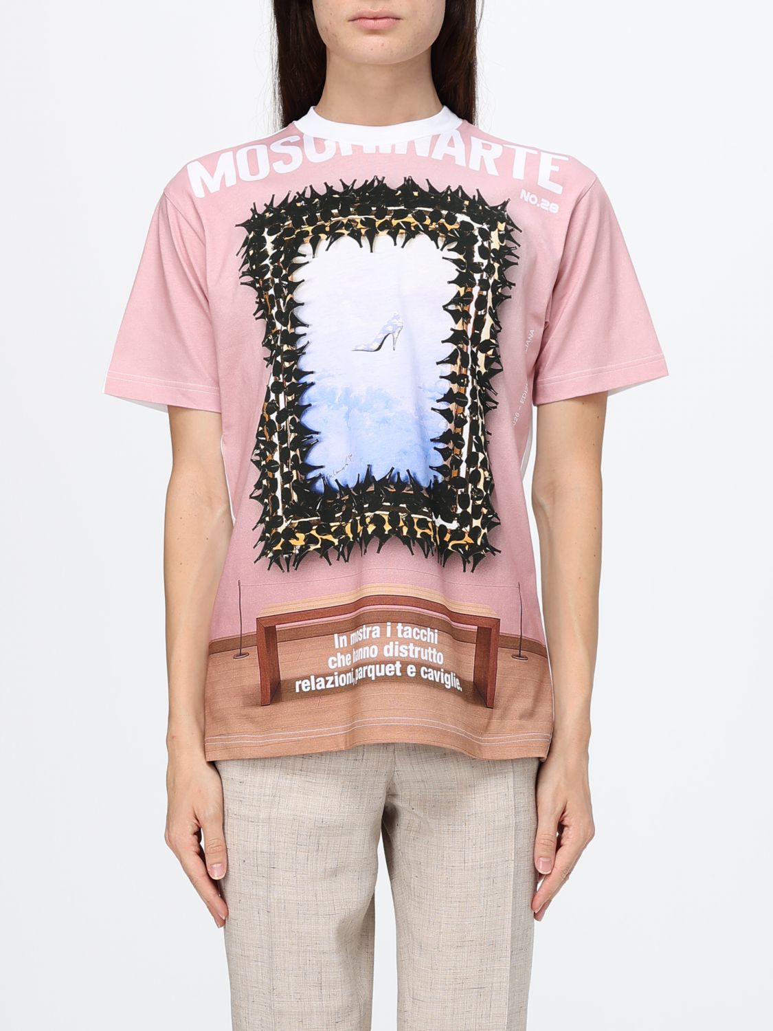 MOSCHINO COUTURE T-Shirts Donna colore Fantasia