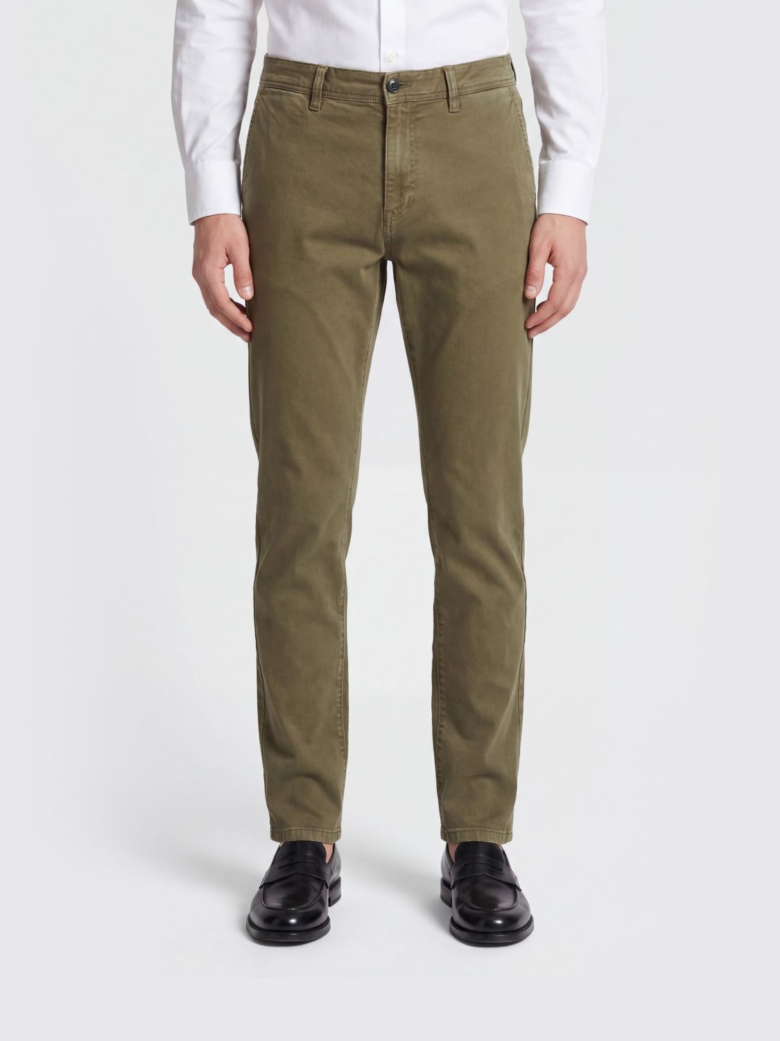 Pt Torino Stretch Cotton Chino Trousers