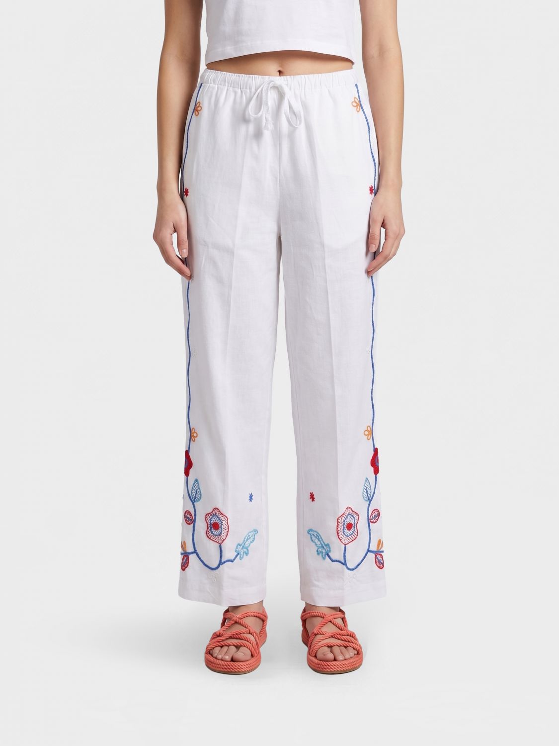 Forte Forte Pants Woman In White