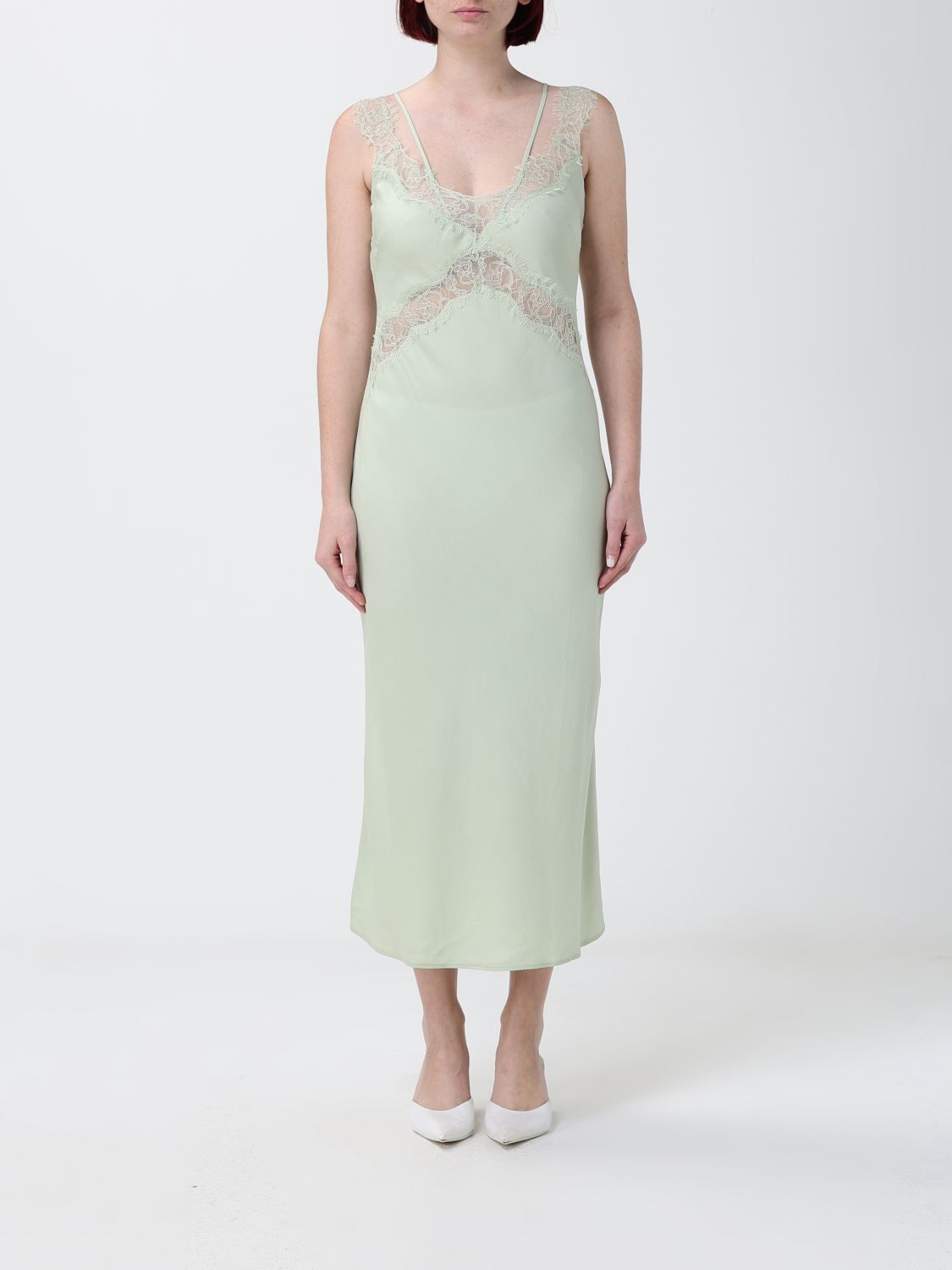 PINKO Dress Woman color Green