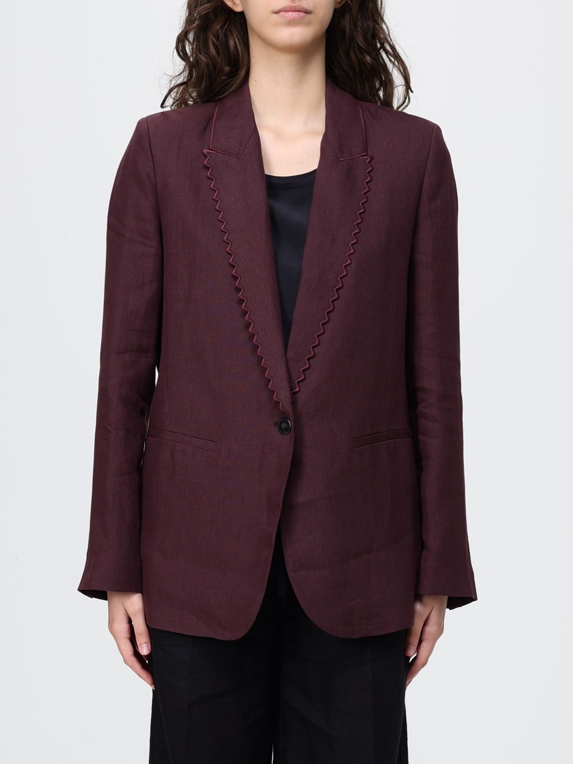 FORTE FORTE Blazer a monopetto in lino