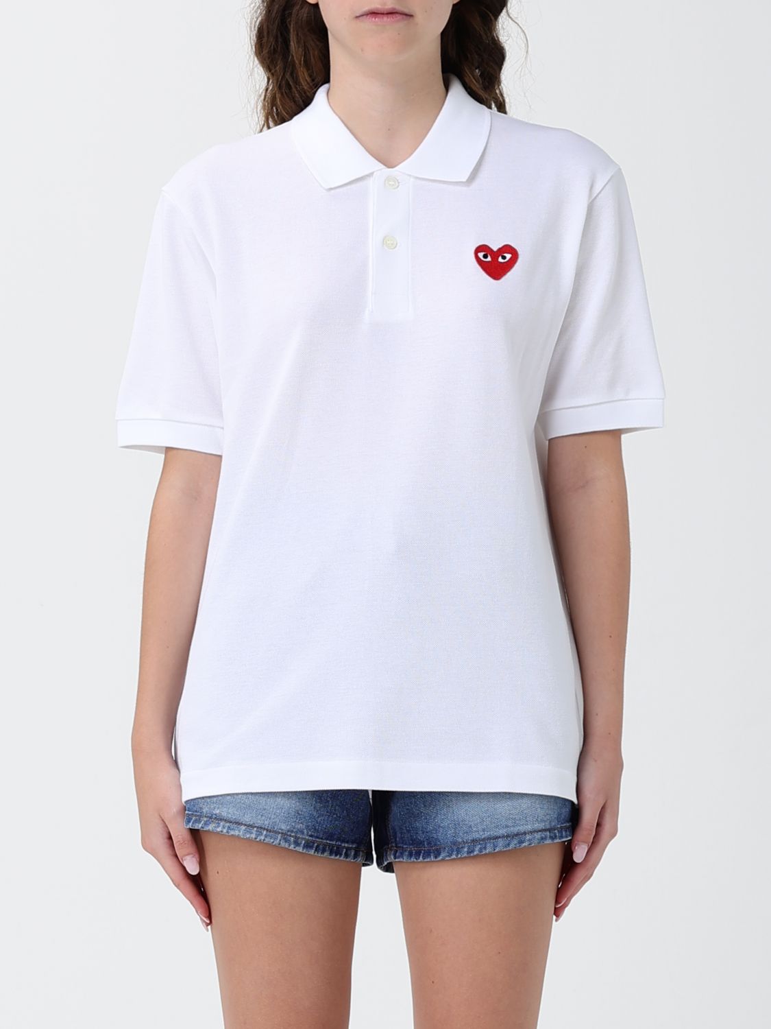 COMME DES GARÇONS Polo Shirt Woman color White