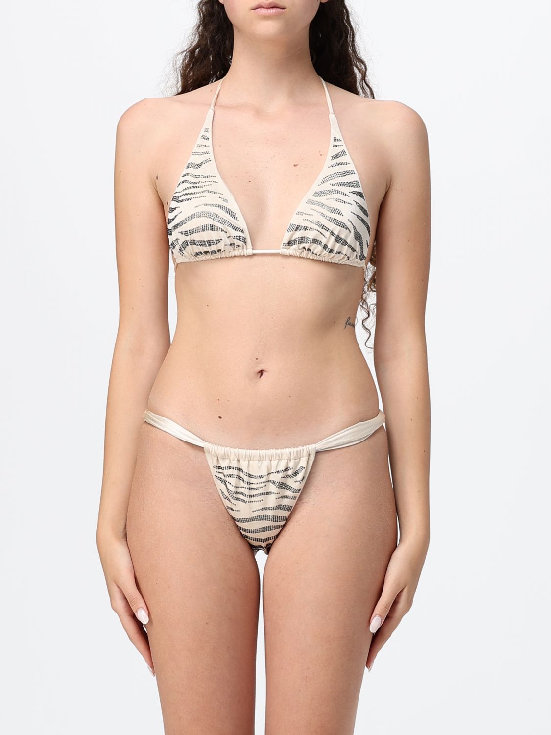 Mc2 Saint Barth Embroidered Bikini Top Swimsuit