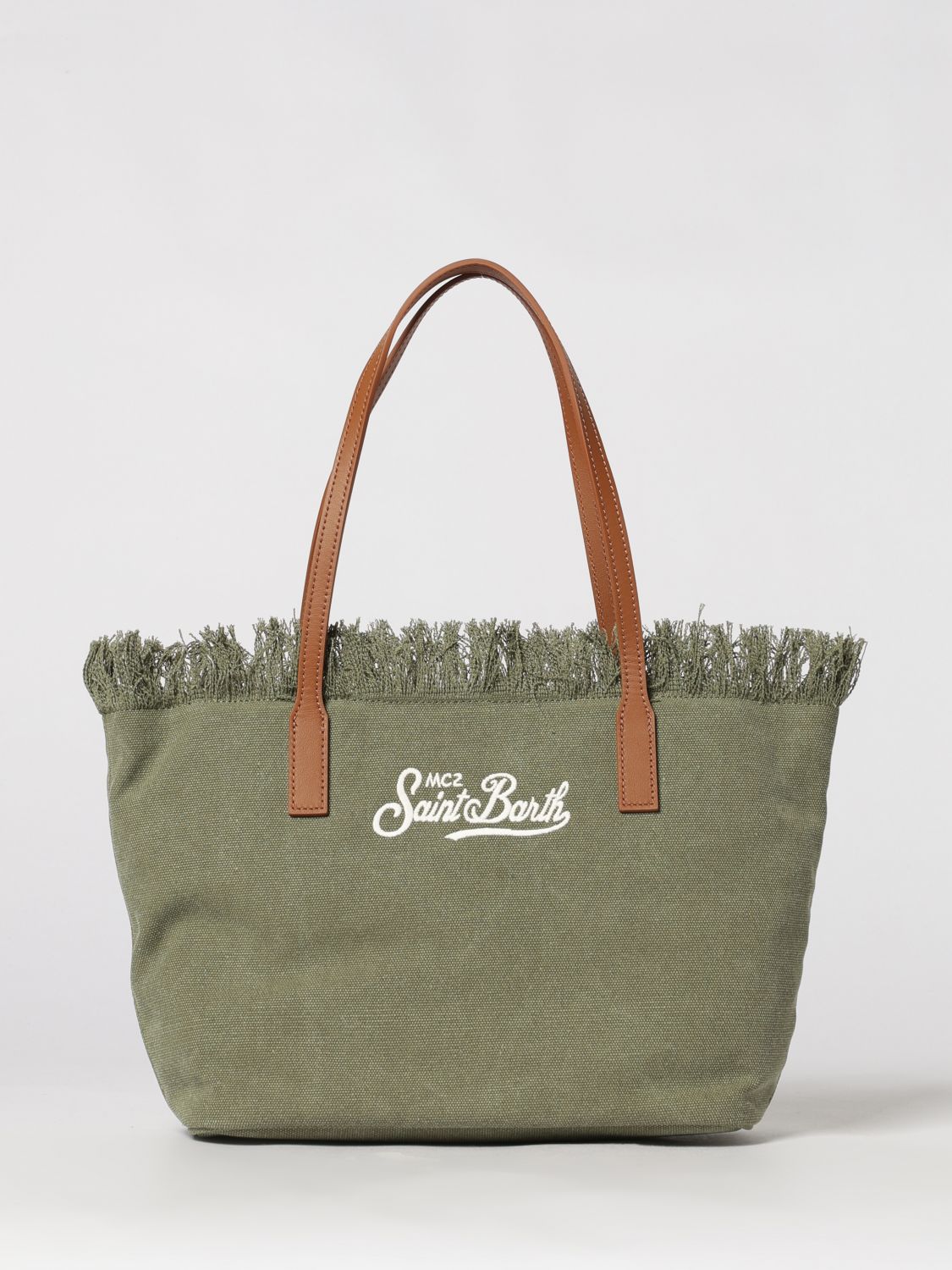 MC2 SAINT BARTH Cotton Bag with Embroidered Logo MC2 SAINT BARTH Cotton Bag with Embroidered Logo