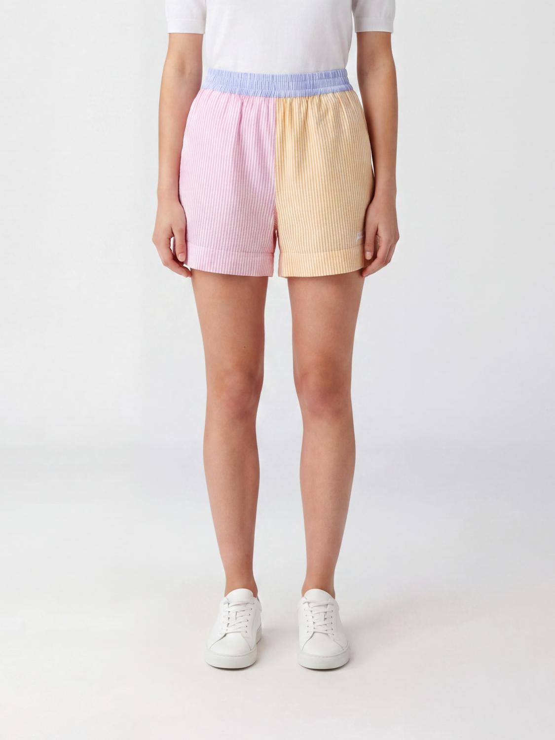 MC2 SAINT BARTH Gestreifte Baumwoll-Shorts