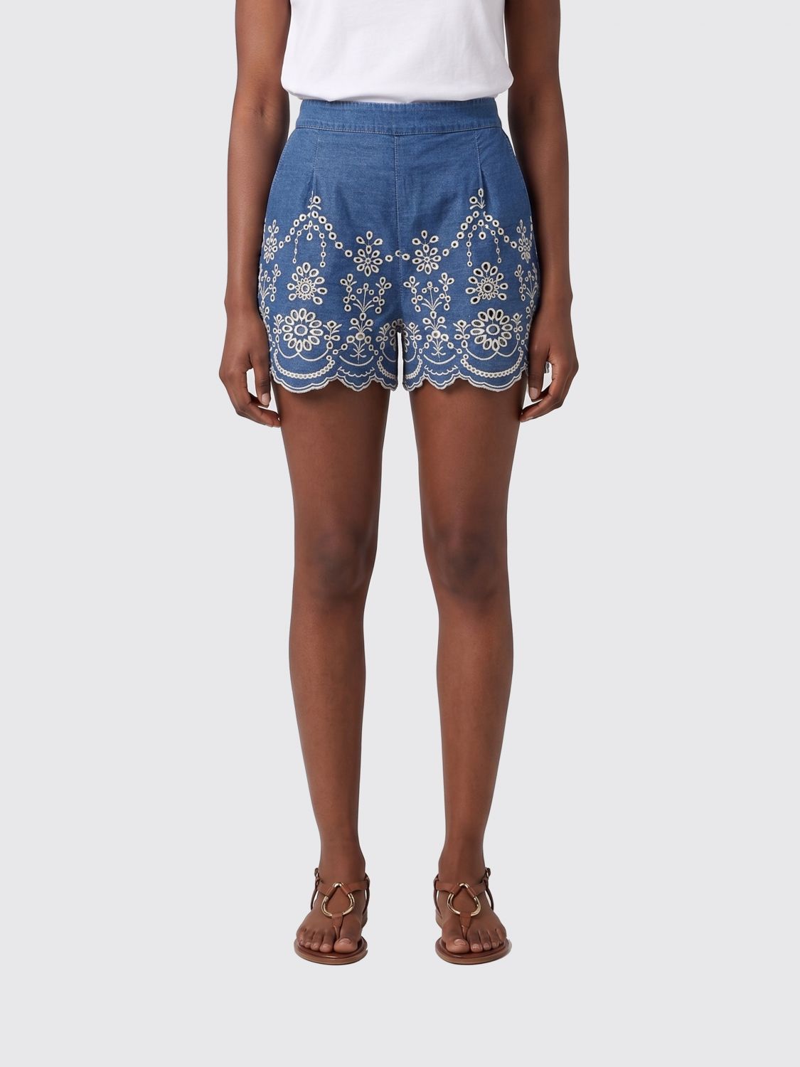 MC2 SAINT BARTH Gestreifte Baumwoll-Shorts
