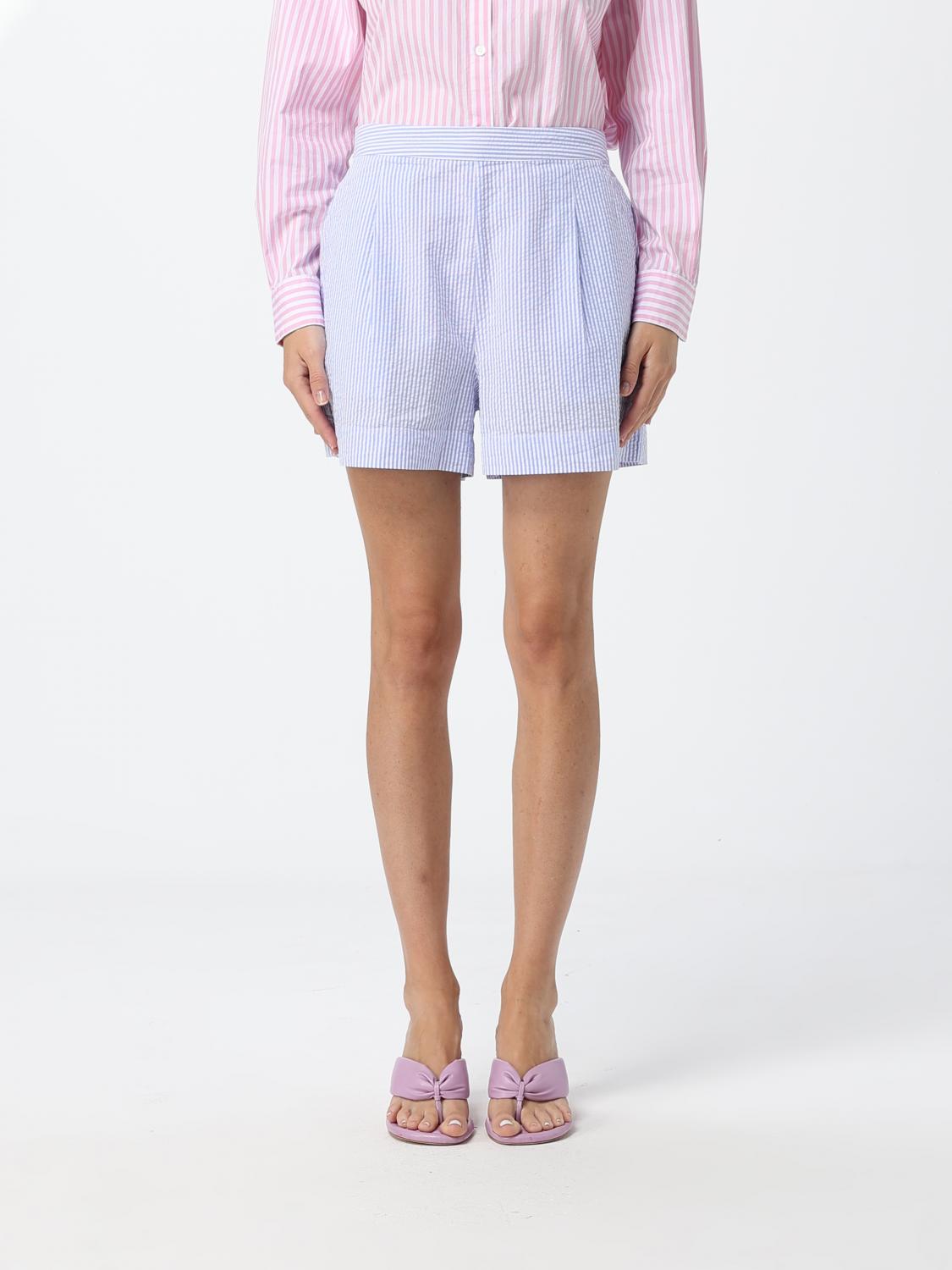 Mc2 Saint Barth Striped Cotton Shorts