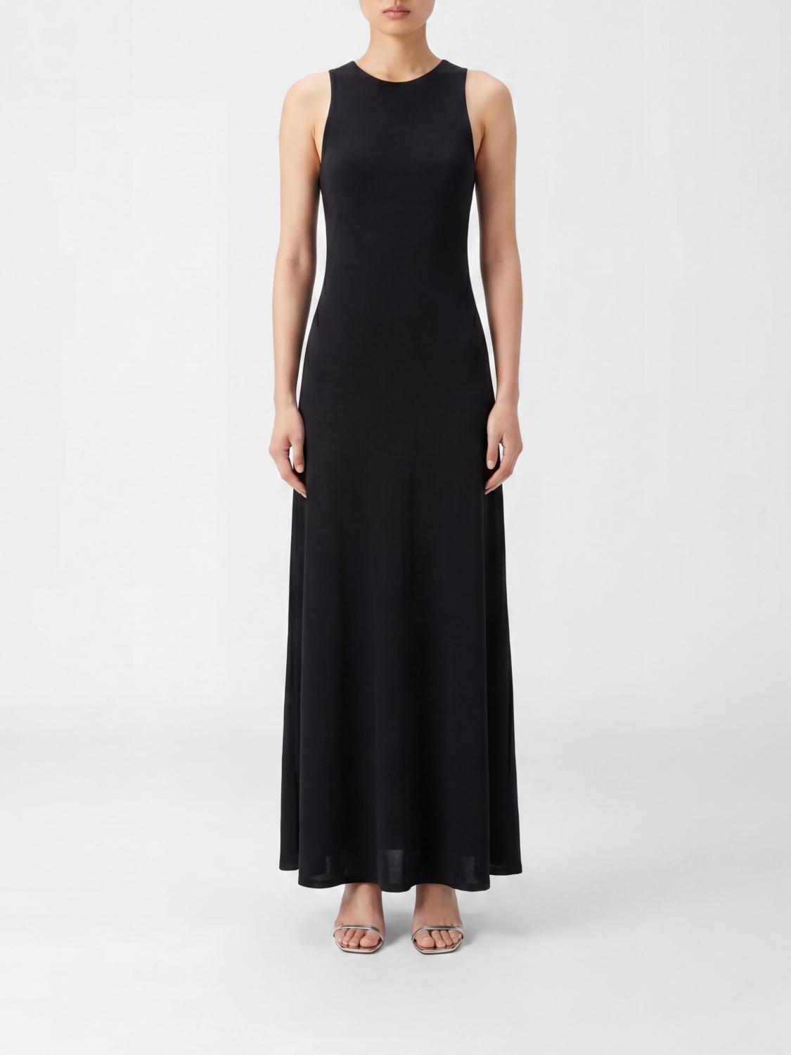 SAINT LAURENT Abito lungo in viscosa