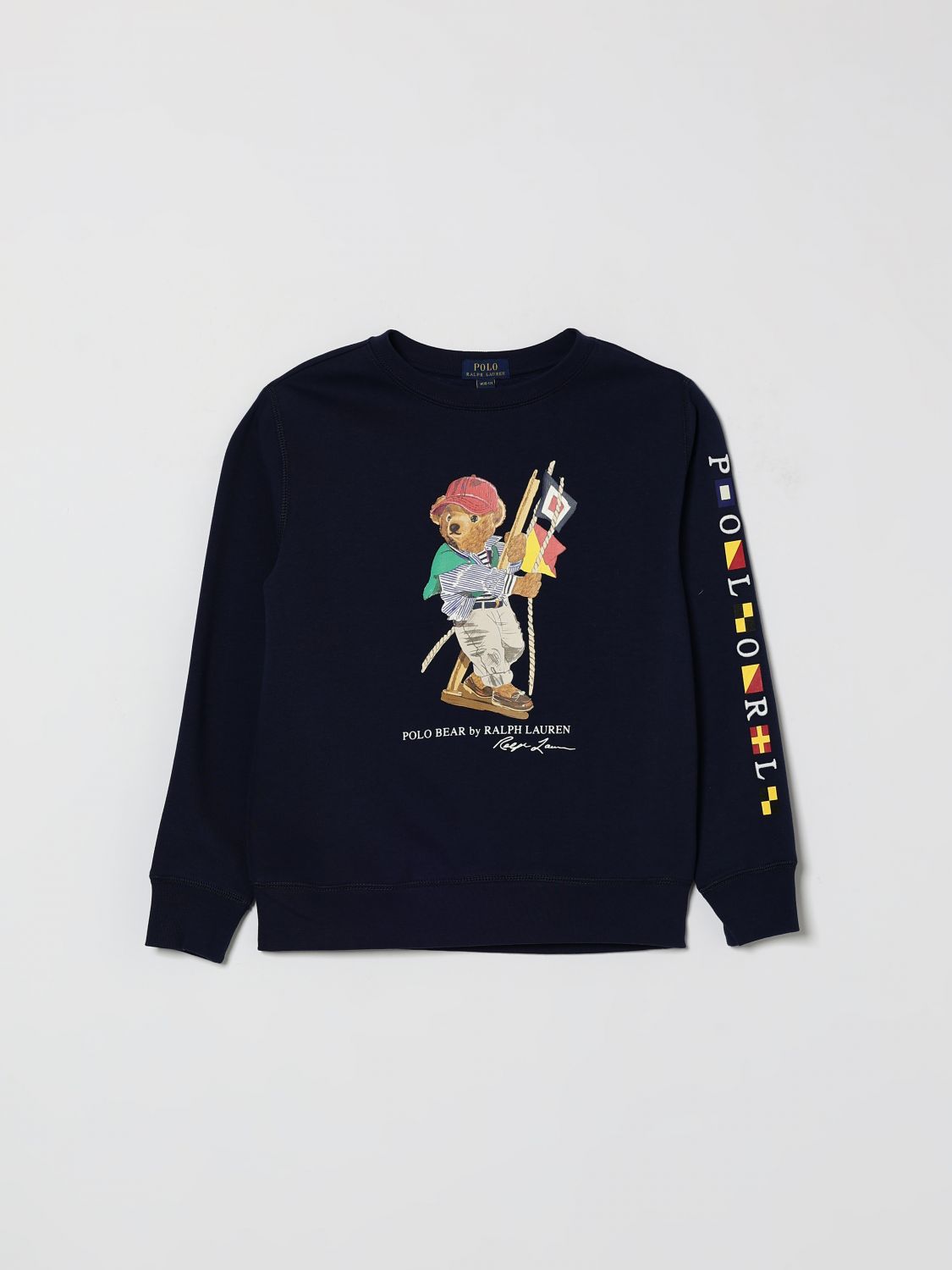 POLO RALPH LAUREN Bedrucktes Baumwoll-Rundhals-Sweatshirt