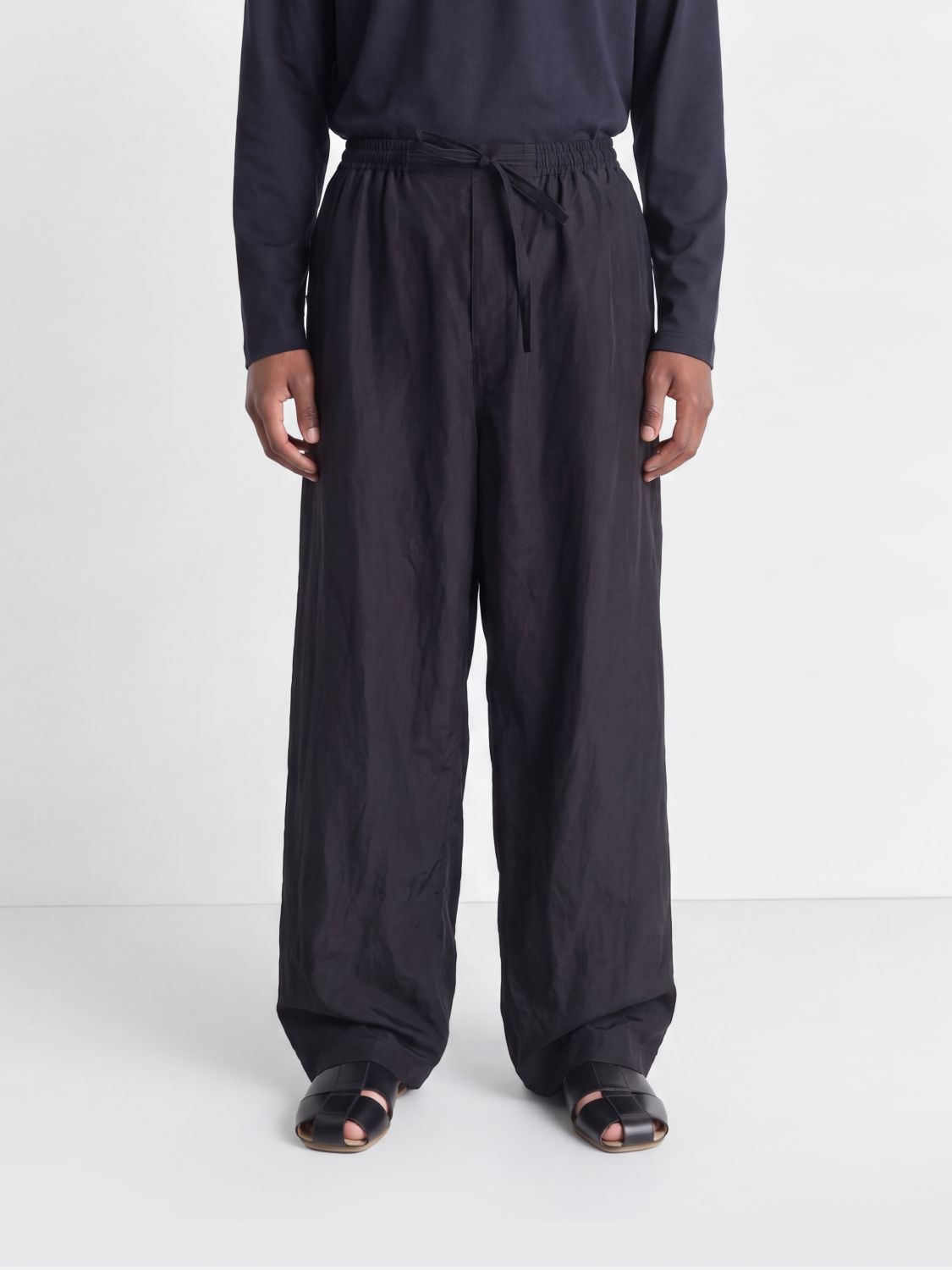 Lemaire LEMAIRE Viscose Drawstring Trousers　LEMAIRE ビスコース ドローストリング トラウザーズ