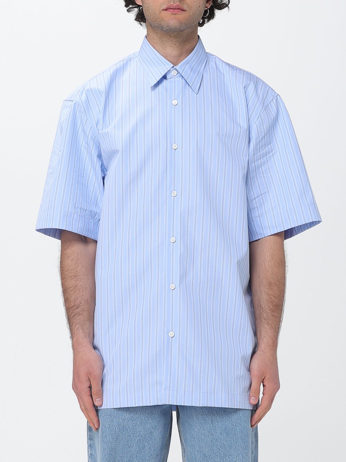 DRIES VAN NOTEN Gestreiftes Baumwollhemd