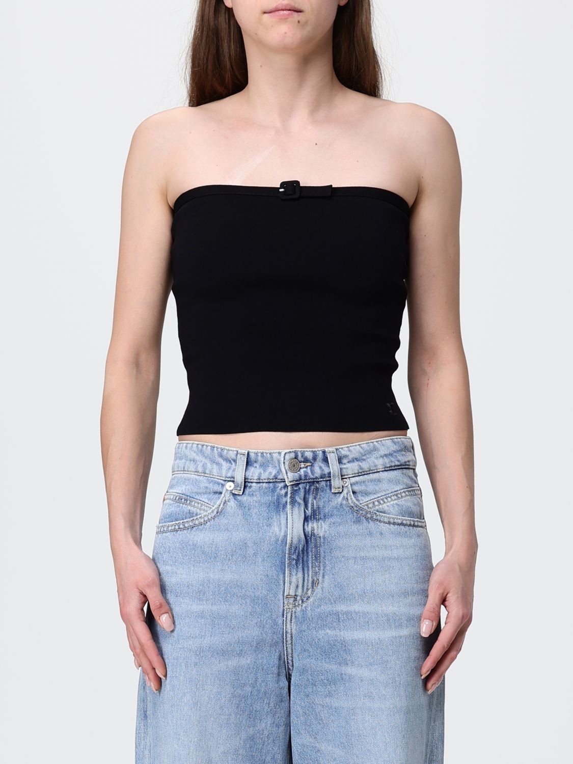 COURRÈGES Viskose-Stricktop