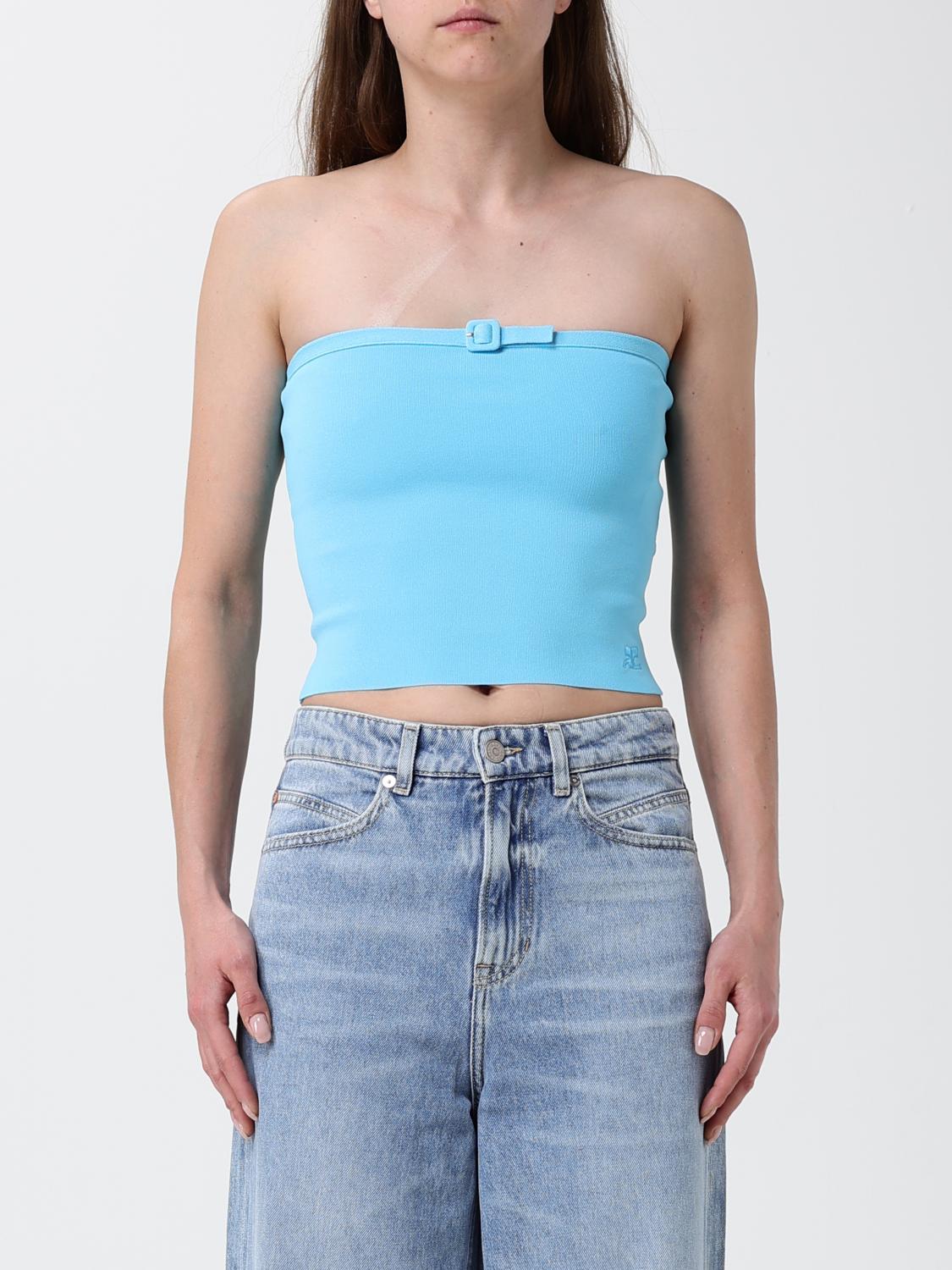 COURRÈGES Top in maglia in viscosa