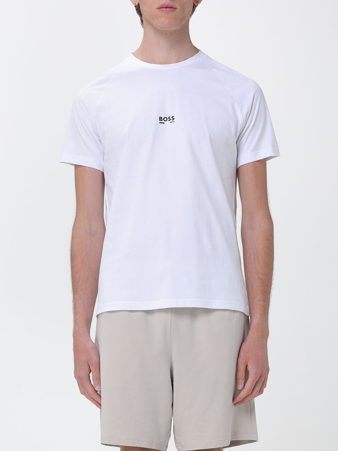 Boss Cotton T-shirt with Mini Logo · XS