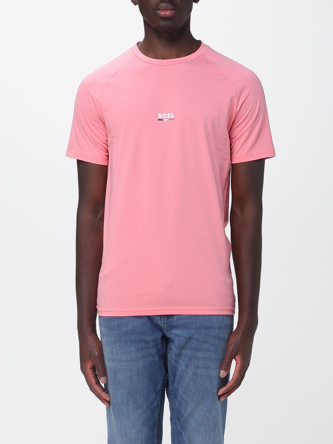 Boss Cotton T-shirt with Mini Logo · XS