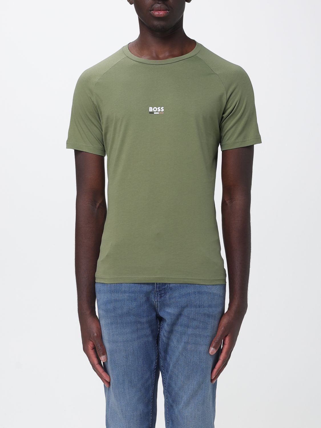 BOSS Baumwoll-T-Shirt mit Mini-Logo