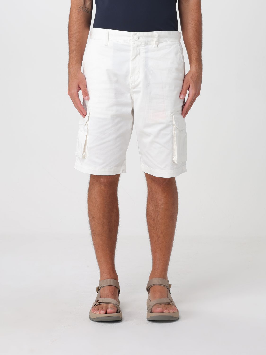 SUN68 Pantaloncini cargo in cotone