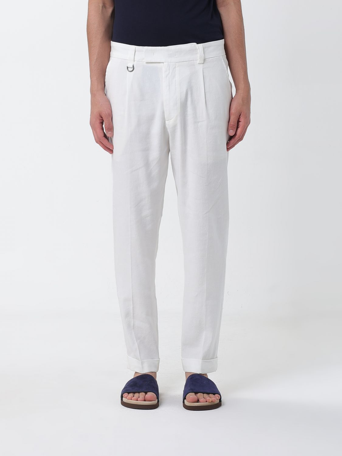 PAOLO PECORA Virgin Wool Tailored Trousers