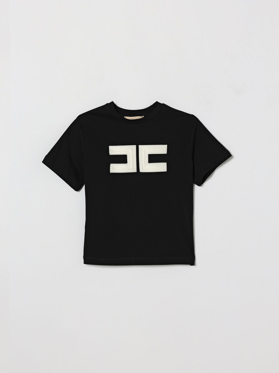 ELISABETTA FRANCHI LA MIA BAMBINA Baumwoll-T-Shirt mit Logo