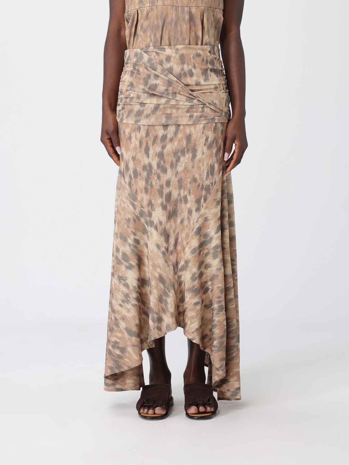 GANNI Camouflage Recycled Polyester Skirt　GANNI カモフラージュ リサイクル ポリエステル スカート GANNI
