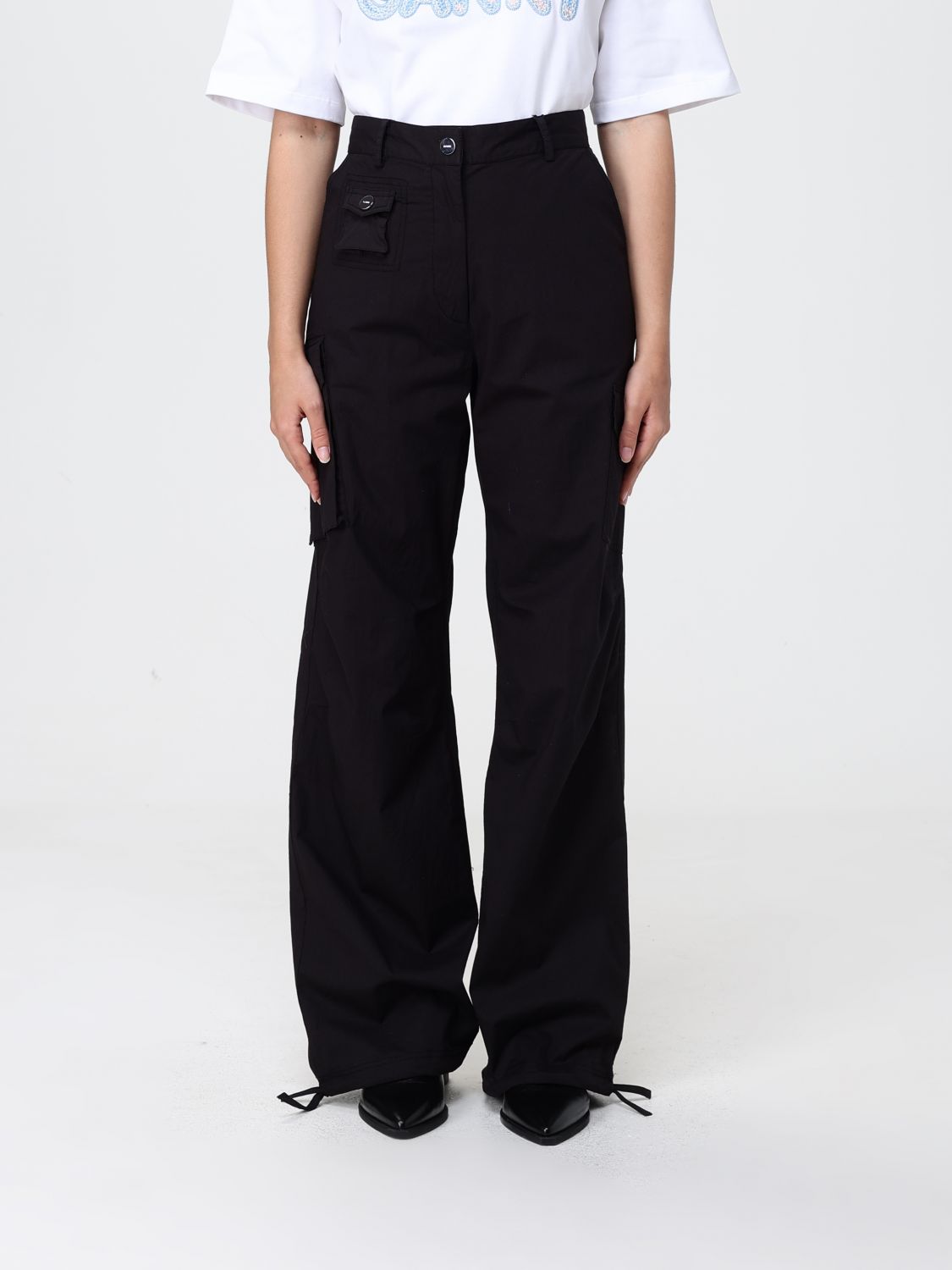 GANNI Cargo-Hose aus Stretch-Baumwolle