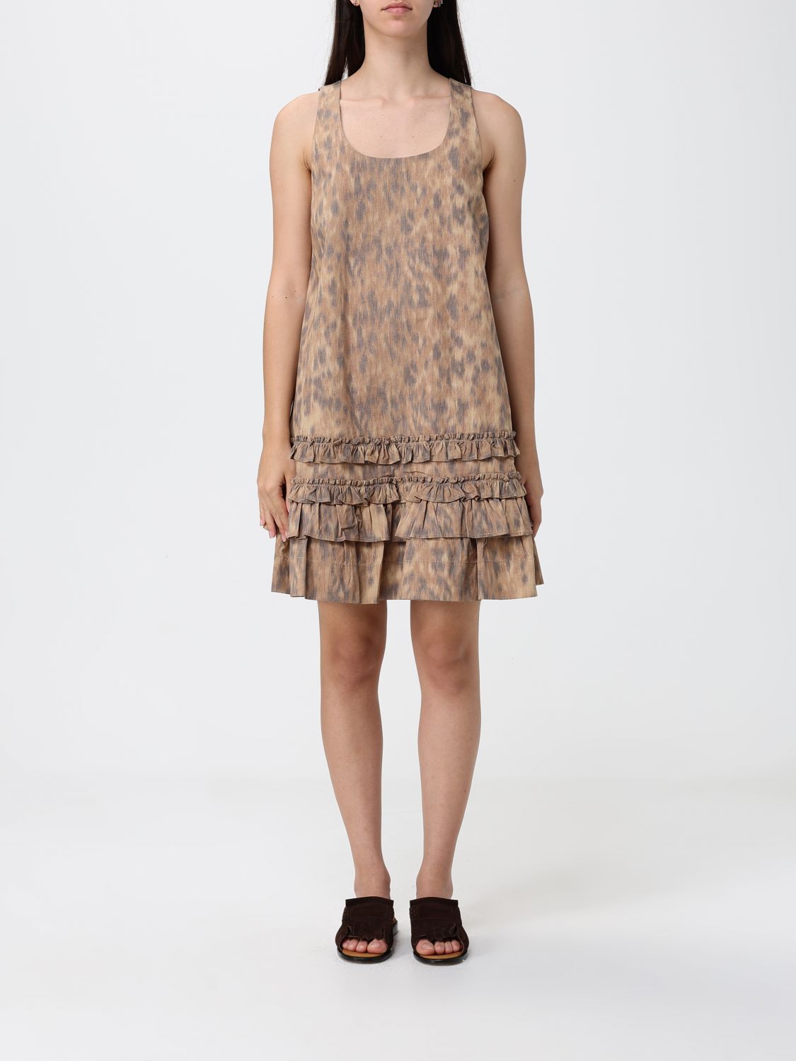 GANNI Stretch Organic Cotton Mini Dress　GANNI ストレッチ オーガニックコットン ミニドレス GANNI