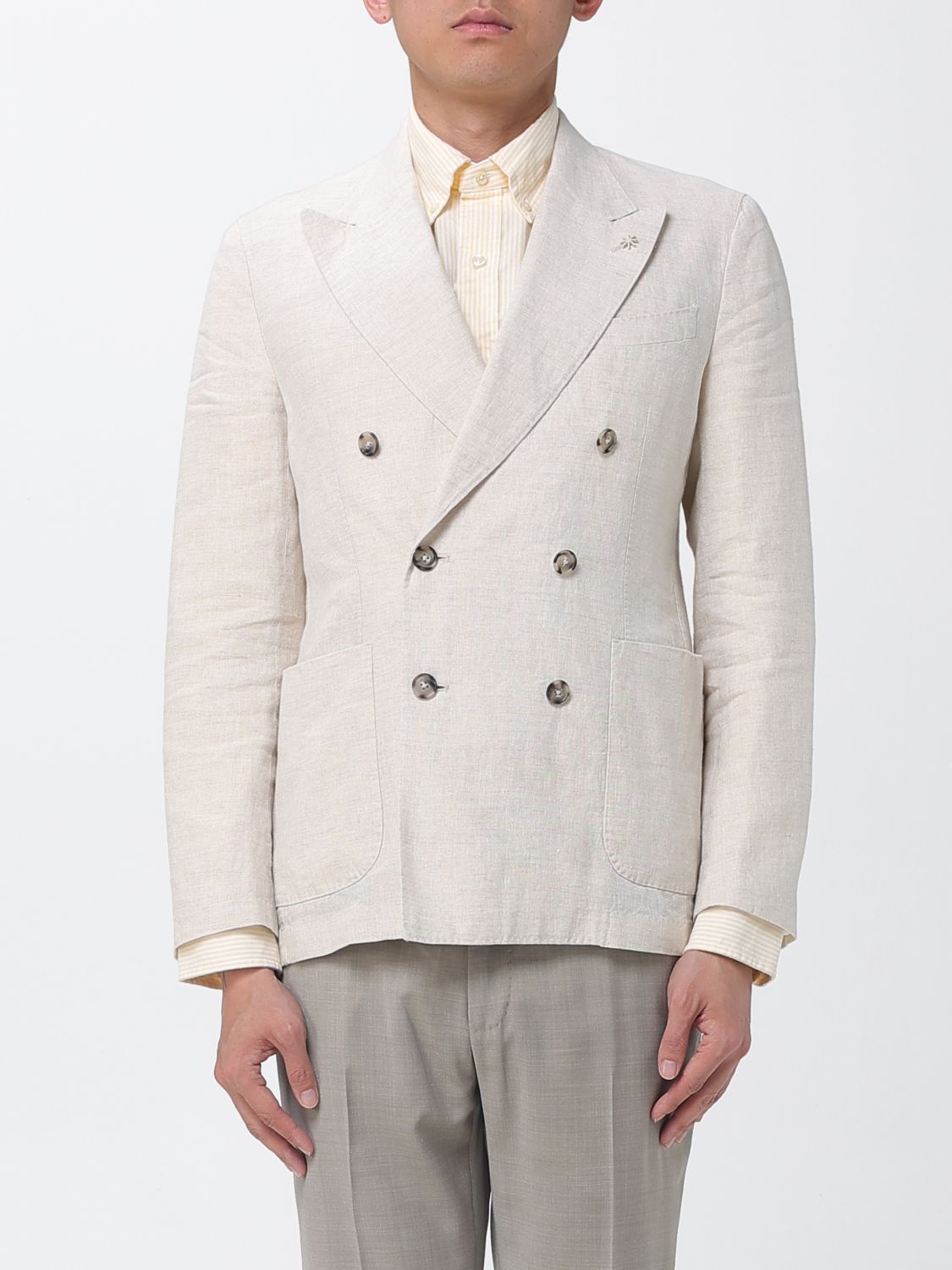 MANUEL RITZ Einreihiger Blazer aus Leinen