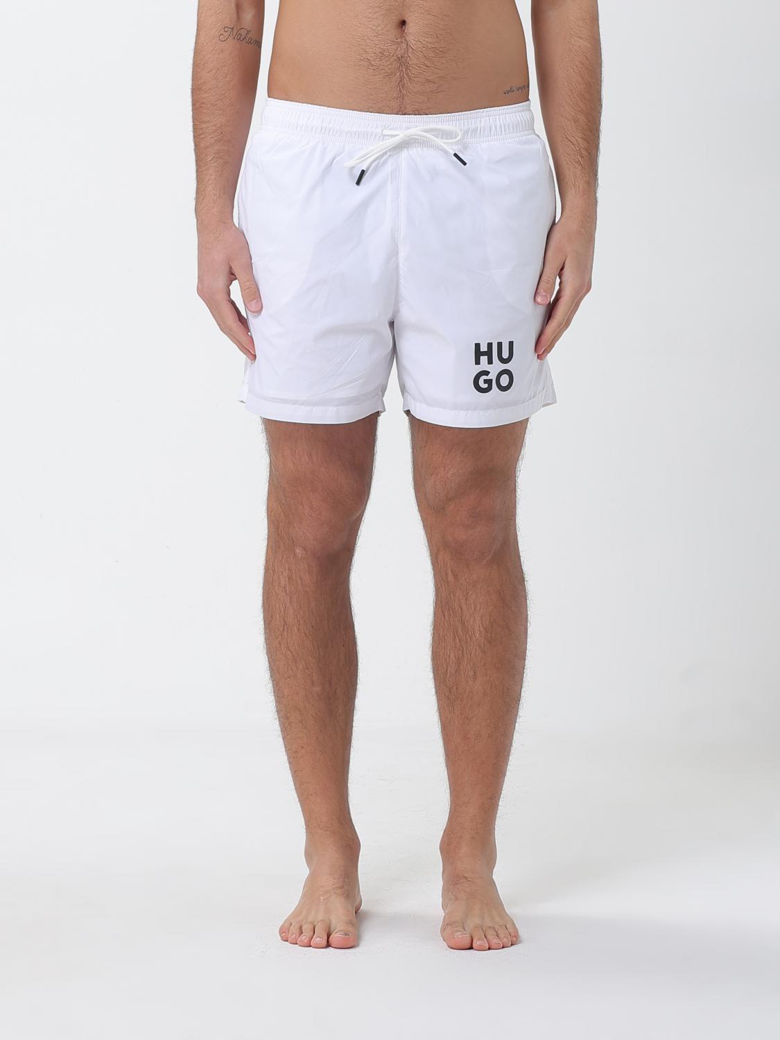 Hugo Polyester Boxer Swim Trunks