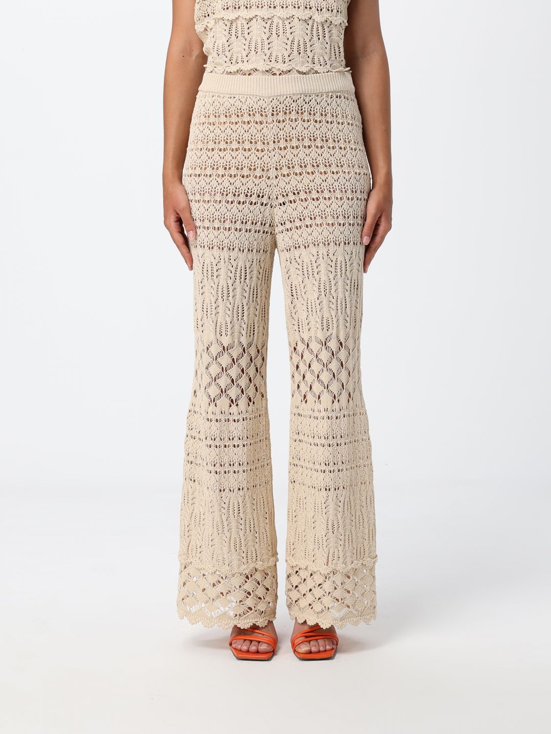 SEMICOUTURE Pantaloni Donna colore Bianco