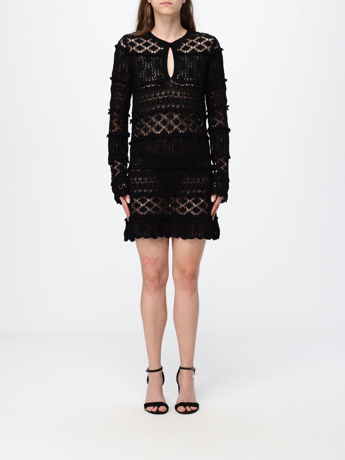 SEMICOUTURE Abito in maglia di cotone