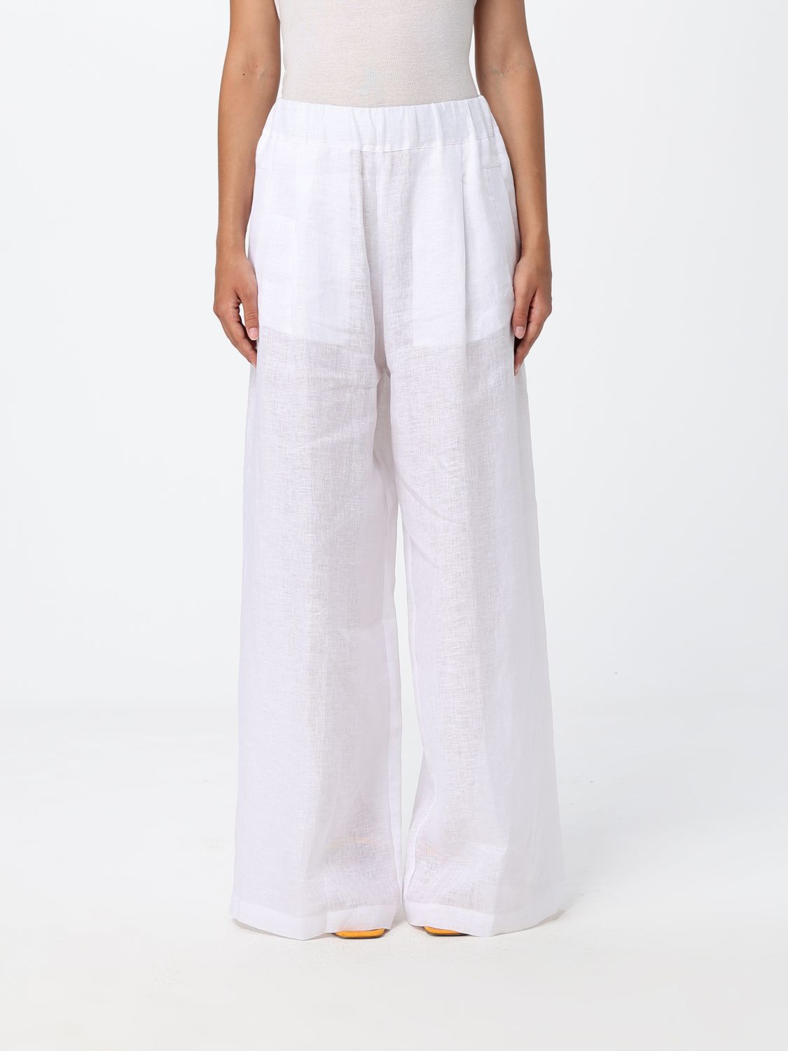 SEMICOUTURE Pantaloni Donna colore Bianco