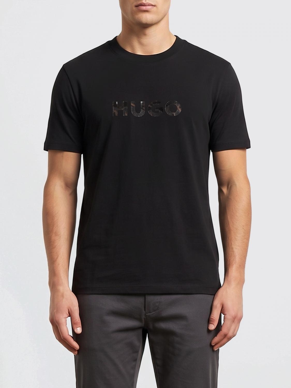 HUGO T-shirt in cotone con logo