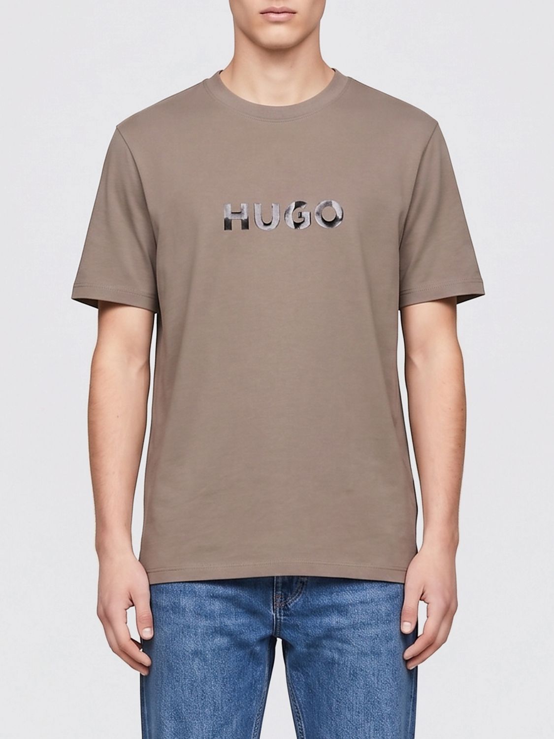 HUGO Baumwoll-T-Shirt mit Logo