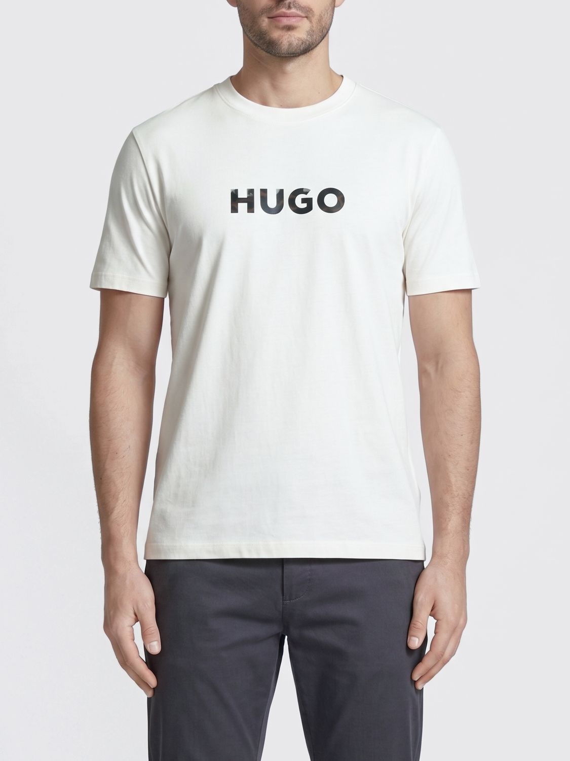 Hugo Cotton T-Shirt with Logo