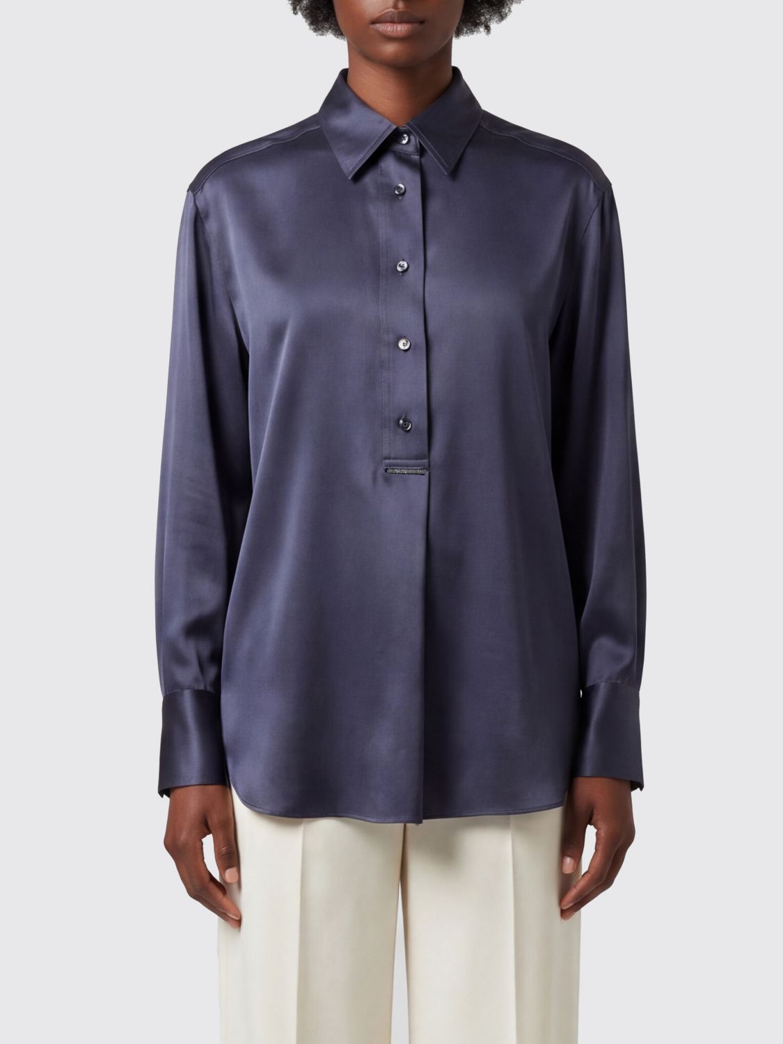 BRUNELLO CUCINELLI Classic Silk Shirt