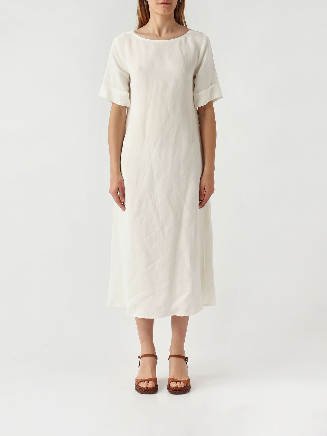 MALIPARMI Abito Donna colore Bianco