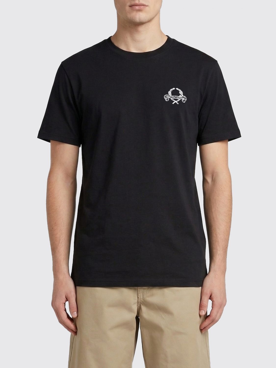Moschino Couture Cotton T-Shirt with Logo