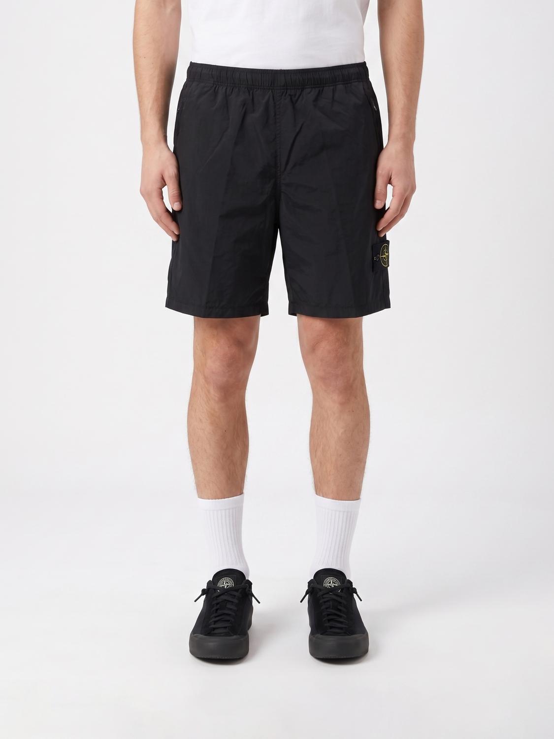 STONE ISLAND Pantaloncini in cotone stretch