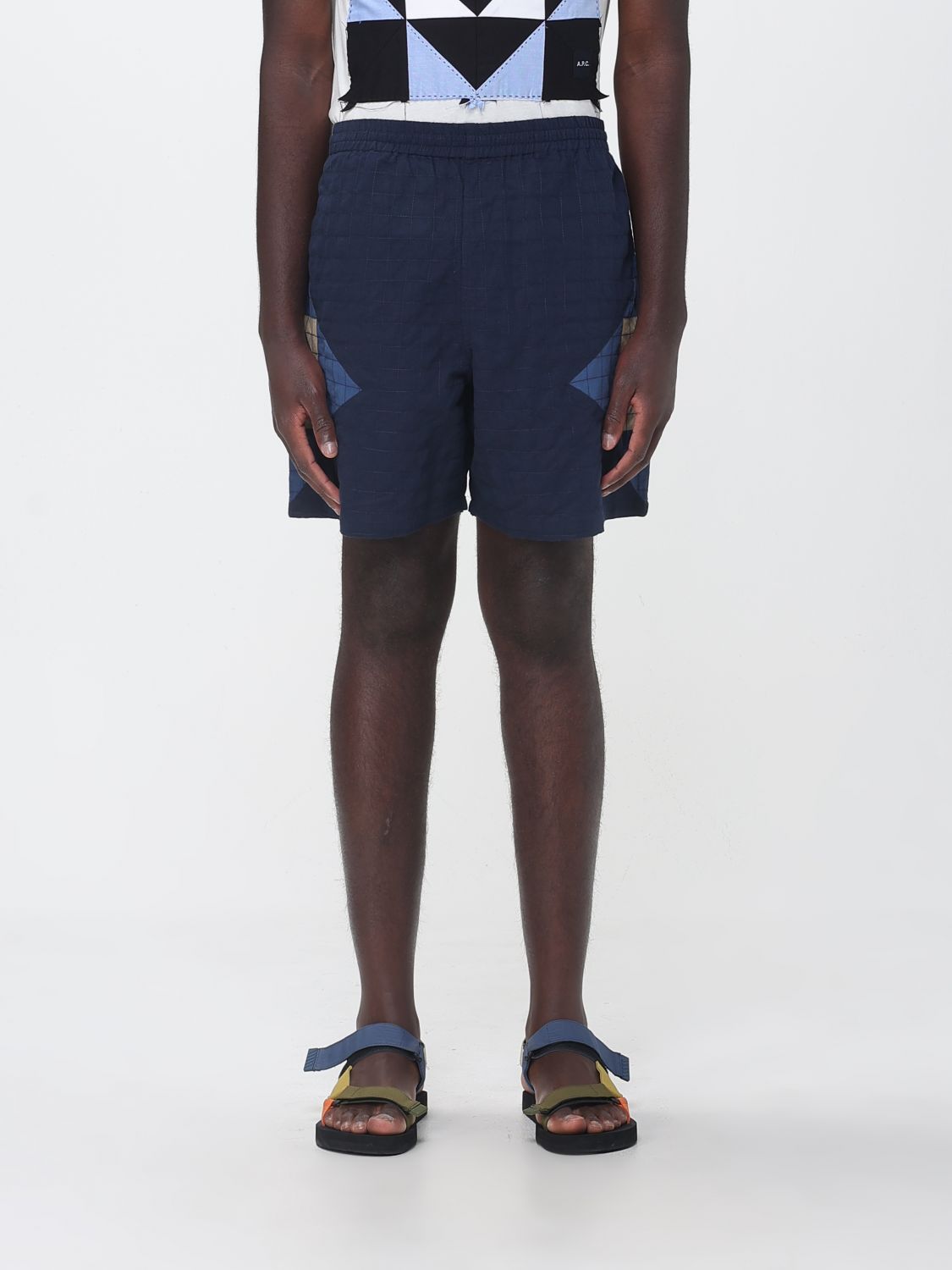 A. P.C. Quilted Cotton and Linen Connor Shorts　A.P.C.キルティングコットン＆リネンコナーショーツ A.