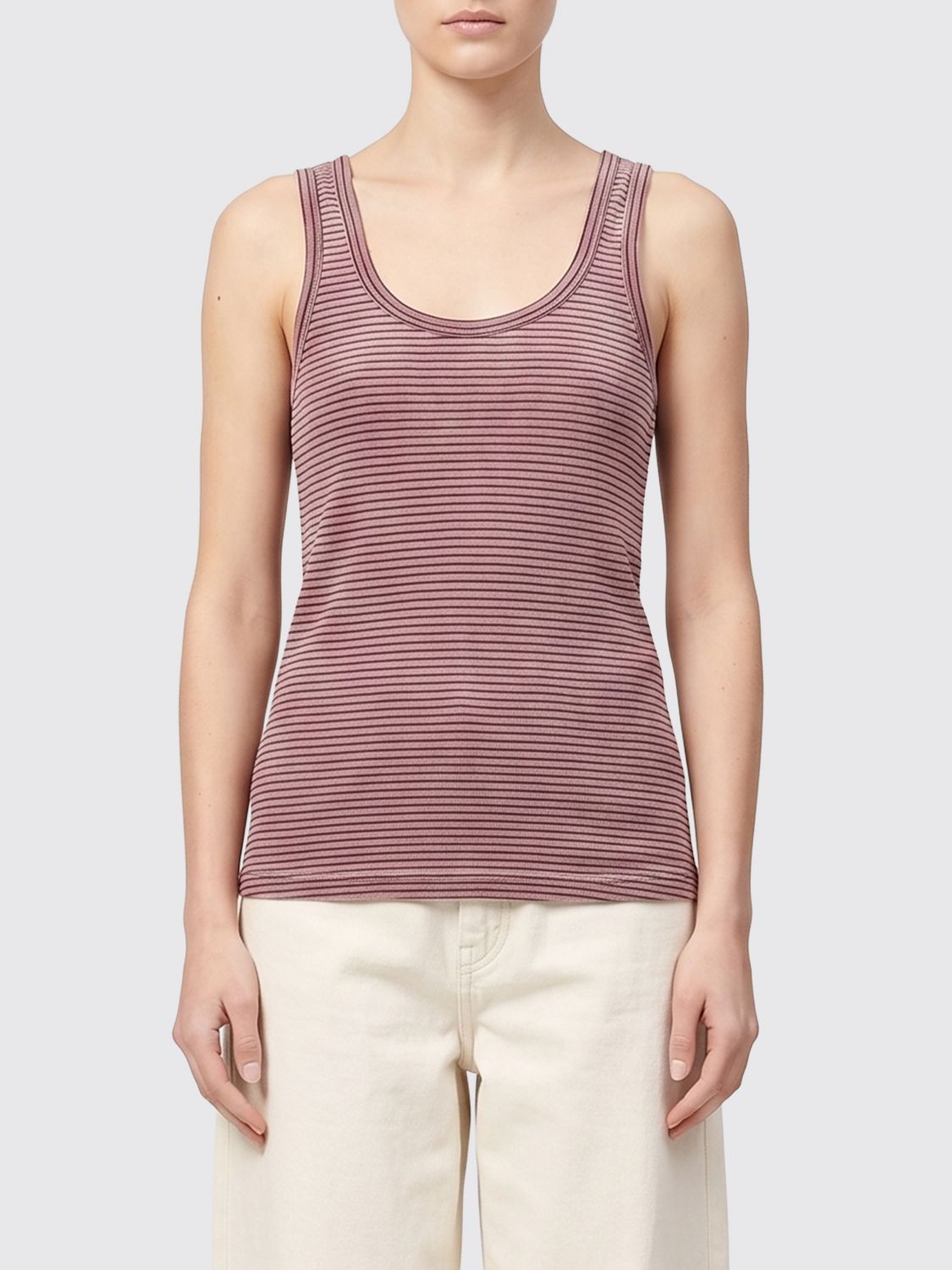 ISABEL MARANT ETOILE Striped Cotton Top　ISABEL MARANT ETOILE ストライプ コットン トップス ISABEL