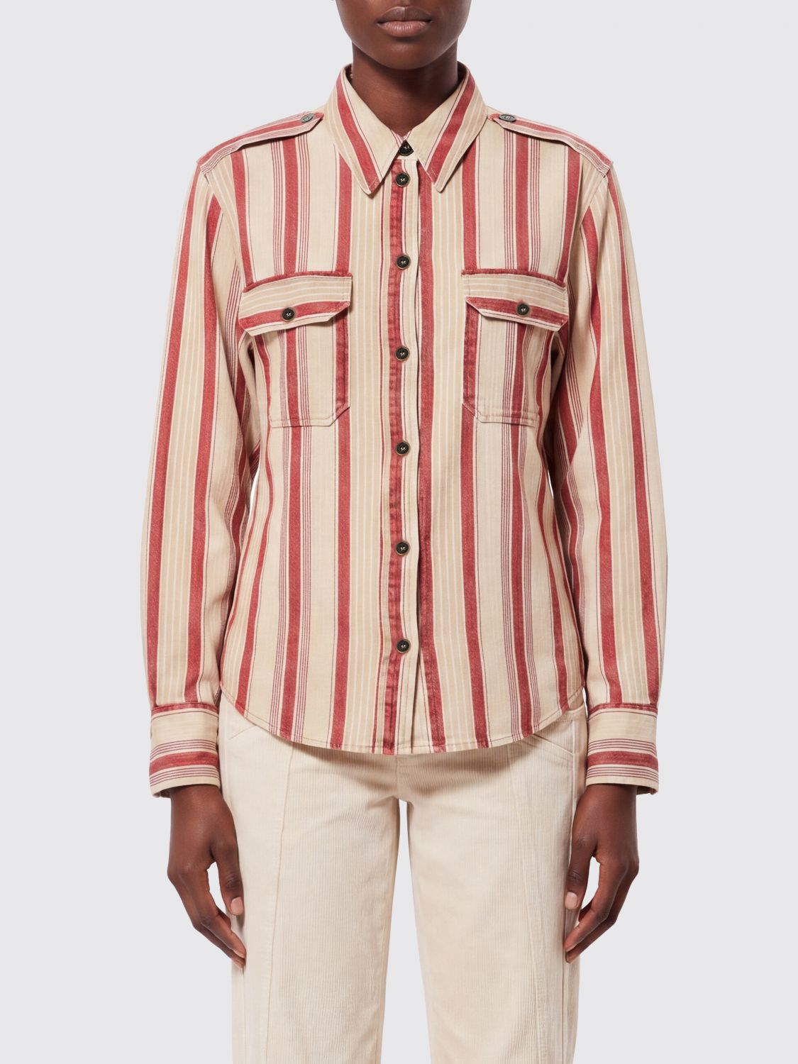 ISABEL MARANT ETOILE Gestreiftes Baumwollhemd