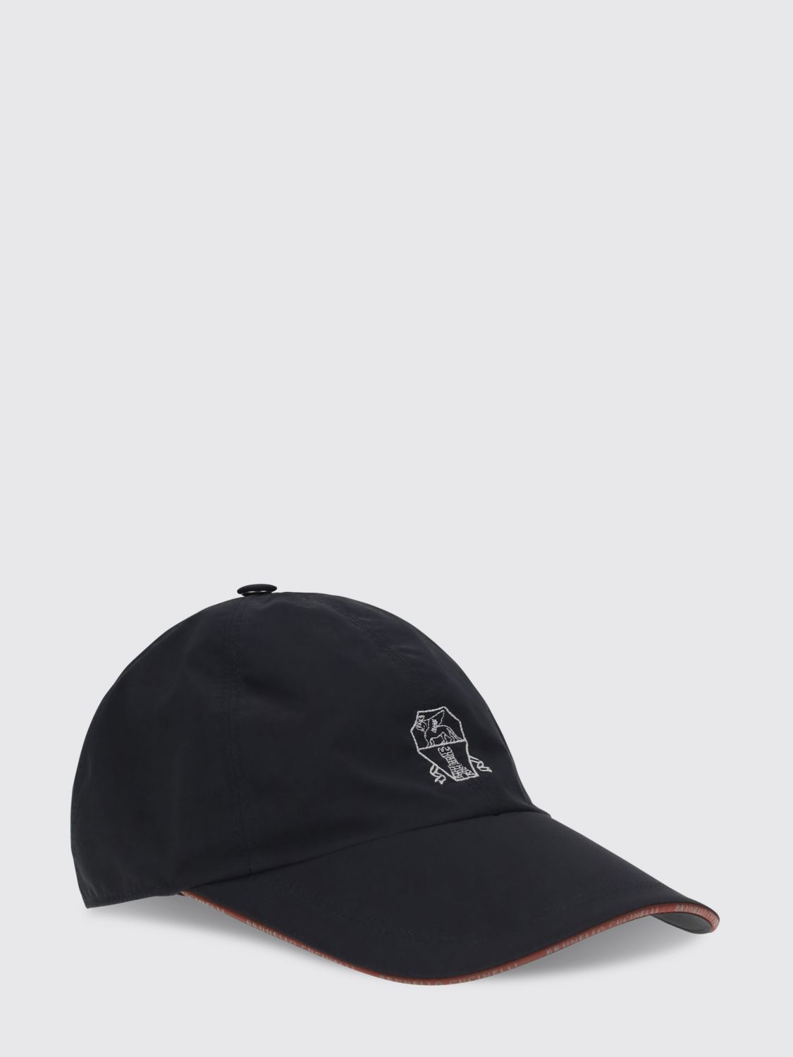 BRUNELLO CUCINELLI BRUNELLO CUCINELLI Polyester Hat with Embroidered Logo　BRUNELLO CUCINELLI ロゴ刺繍入りポリエステルハット