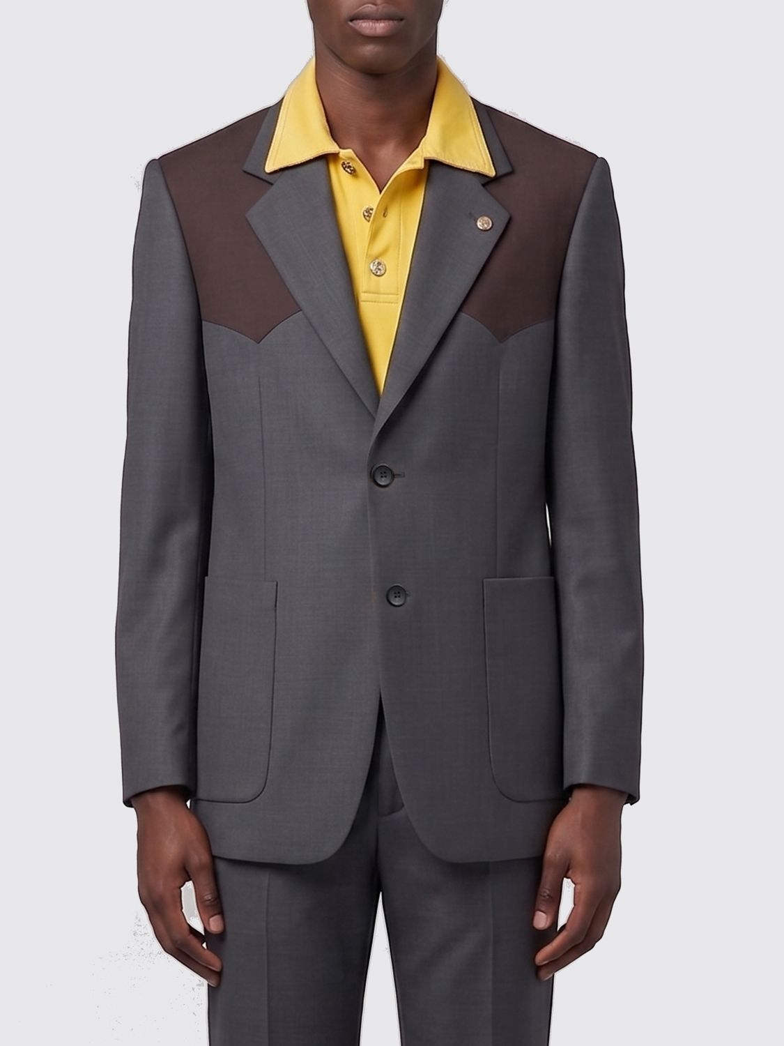 VERSACE Jacket Woman color Grey