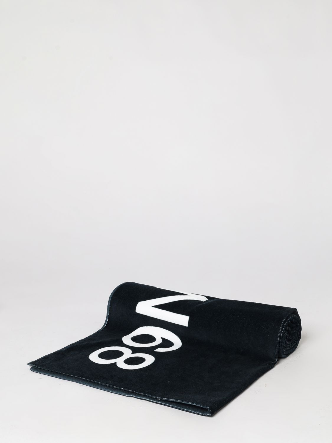 SUN68 Frottee-Badetuch aus Baumwolle mit Logo