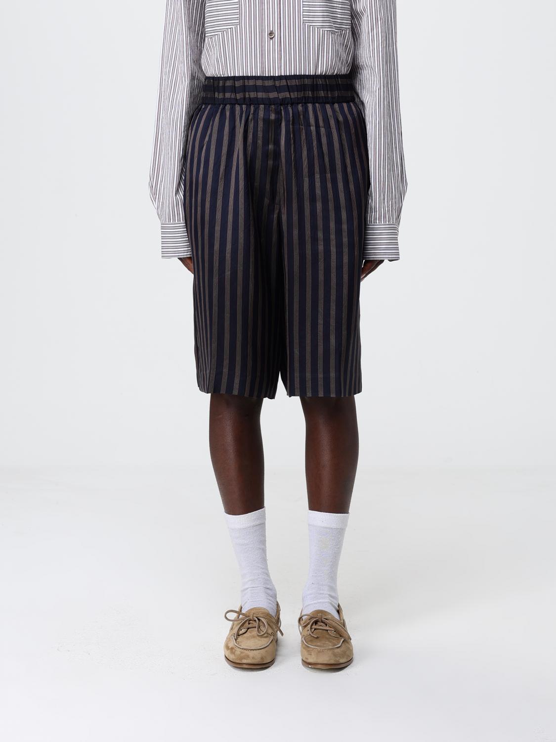 Dries Van Noten Striped Cupro Shorts