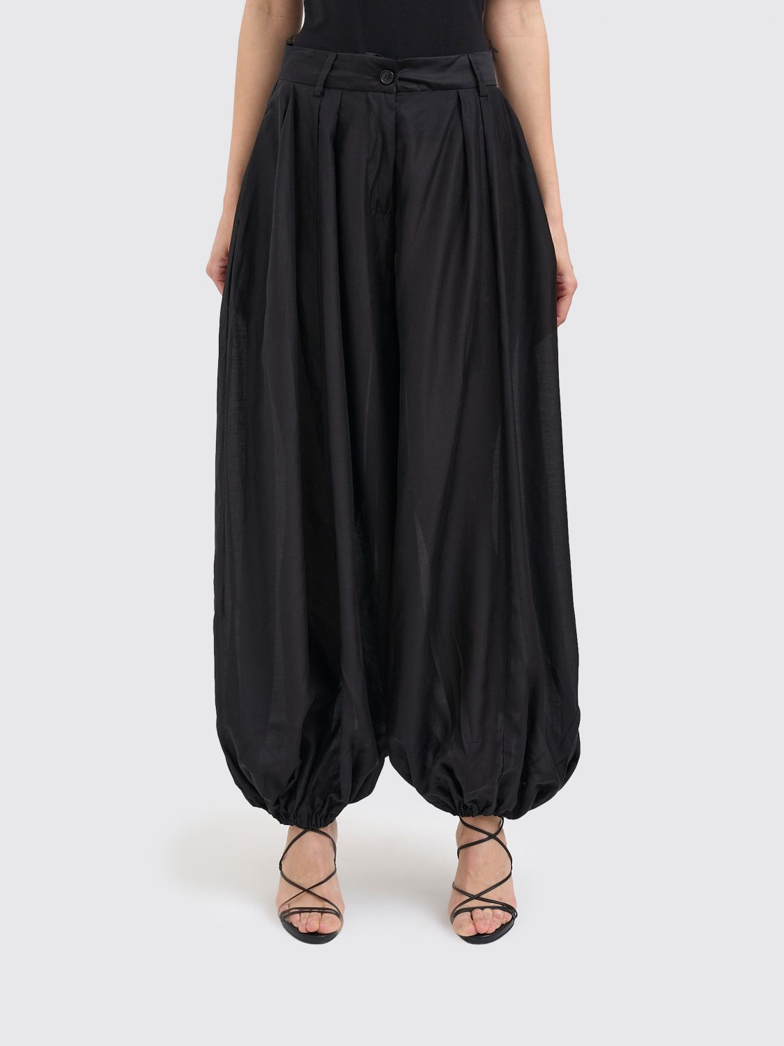 Thelatest Wide Leg Lyocell Trousers