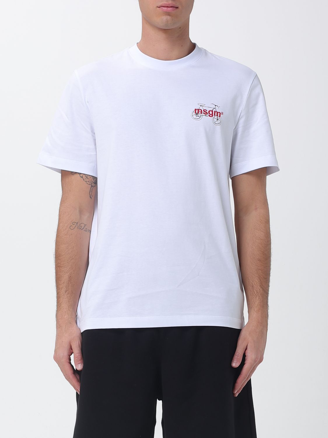 MSGM Baumwoll-T-Shirt mit Logo