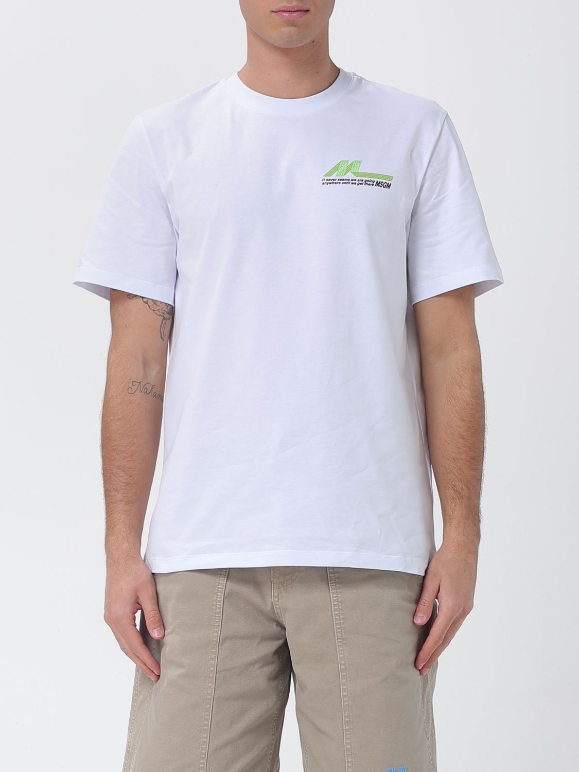 MSGM Baumwoll-T-Shirt mit Logo