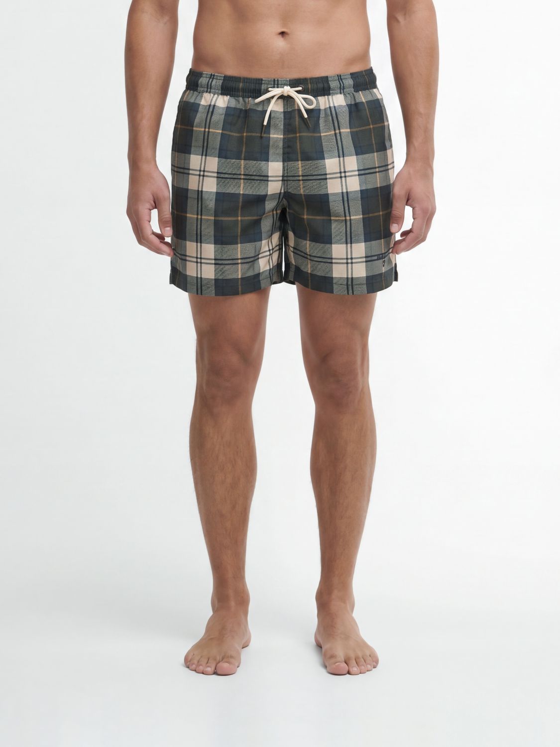 Barbour BARBOUR Tartan Polyester Boxer Swimsuit　BARBOUR タータンチェック ポリエステル ボクサー水着