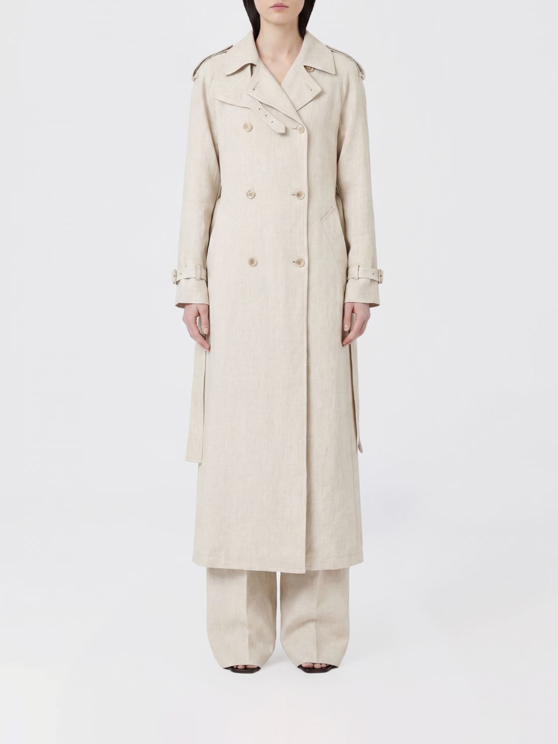 MAX MARA Coat Woman color Nude
